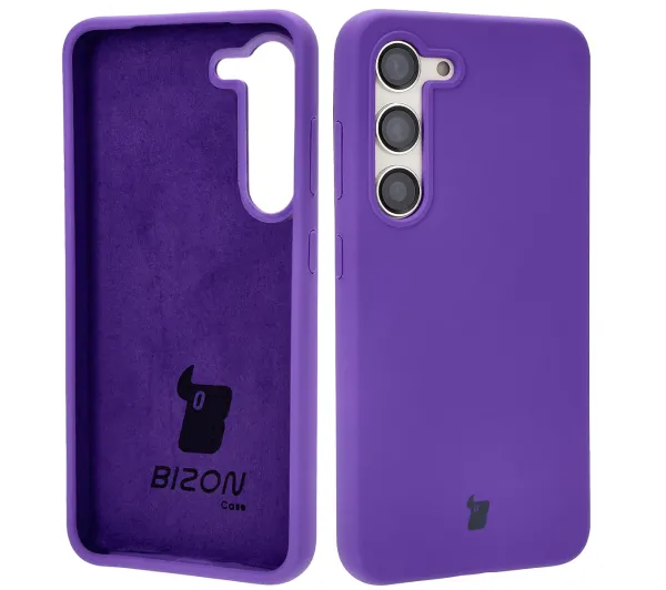 Bizon Soft Case do Samsung Galaxy S23 Fioletowy