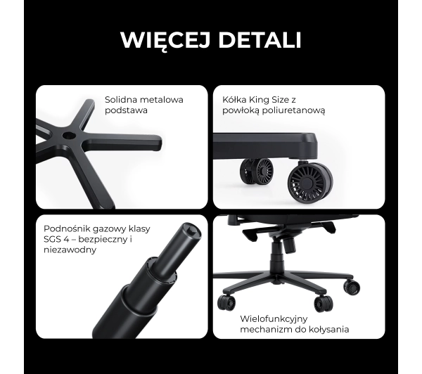 Anda Seat Novis Plus XL Gamingowy do 150kg Tkanina Ciemno szary - Kup na Raty - RRSO 0%