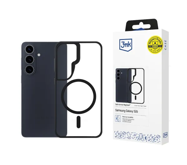 3mk Satin Armor MagCase do Galaxy S26 Czarny