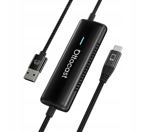 Adapter OTTOCAST CA450-T Mirror Touch Bezprzewodowy CarPlay Android Auto Czarny