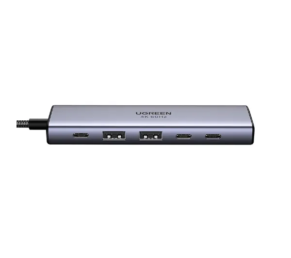 UGREEN CM511 HDMI 4K 60Hz 2x USB 3.2 2x USB-C  3.2 PD Szary