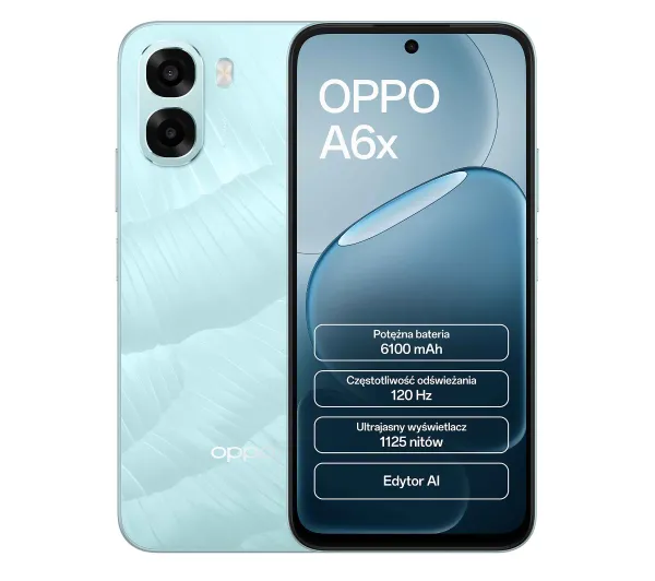 OPPO A6x 4/128GB 6,75" 120Hz 13Mpix Niebieski