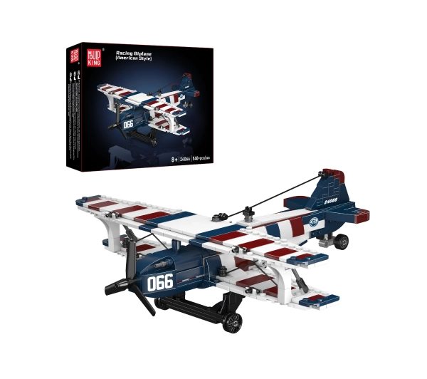 Mould King American Racing Biplane 24066 Zestaw klocków z 540 elementów