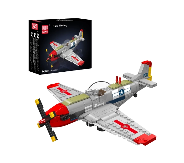 Mould King P-51D Mustang Fighter 24068 Zestaw klocków z 396 elementów