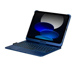 Typecase Flexbook Touch z klawiaturą do iPad 11" A16 2025/iPad 10.9" 2022 Ciemny niebieski
