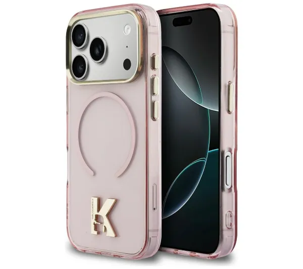 Karl Lagerfeld IML K Head Logo MagSafe do iPhone 17 Pro Różowy