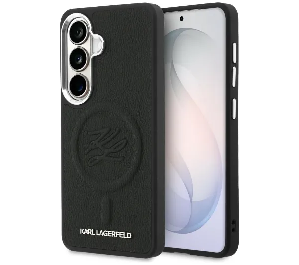 Etui KARL LAGERFELD Embossed Ring Initials MagSafe do Samsung Galaxy S26+ Czarny