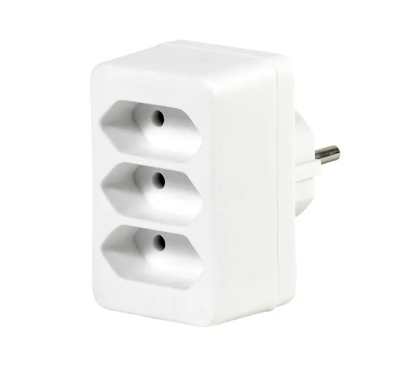 Vivanco VVELADASCH3EU 3 gniazda Biały