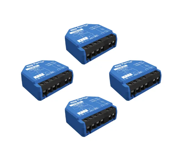 Shelly Relais "1 Gen3 4er Pack" max 16A 1 Kanal WLAN BT