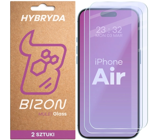Bizon elastyczne Glass Mule Duo do iPhone Air 2 sztuki