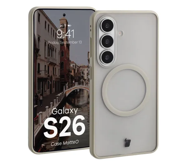 Bizon MatteO do Galaxy S26 Beżowy