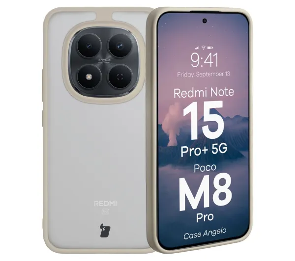 Bizon Angelo do Xiaomi Redmi Note 15 Pro Plus 5G / POCO M8 Pro 5G Beżowy