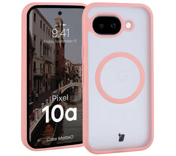 Bizon MatteO do Google Pixel 10a Jasnoróżowy