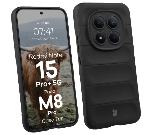 Bizon Tur do Xiaomi Redmi Note 15 Pro Plus 5G / POCO M8 Pro 5G Czarny