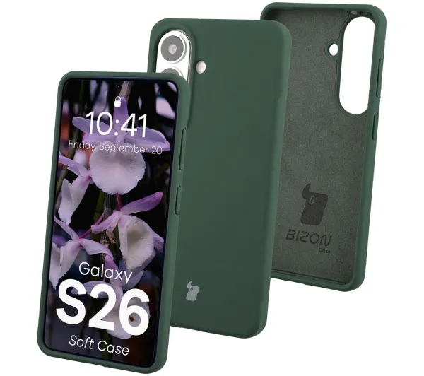 Bizon Soft do Galaxy S26 Ciemnozielony