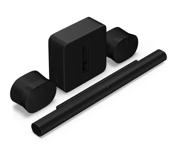 Sonos ARC Ultra Wi-Fi Bluetooth AirPlay Dolby Atmos + Głośniki Sonos Era 300 + Subwoofer Sonos SUB Gen4 Czarny