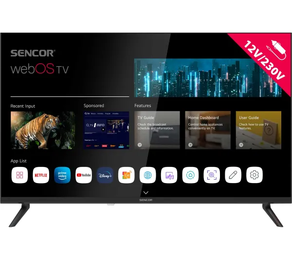Sencor SLE 32S830MB 32" LED HD Ready webOS Smart TV DVB-T2