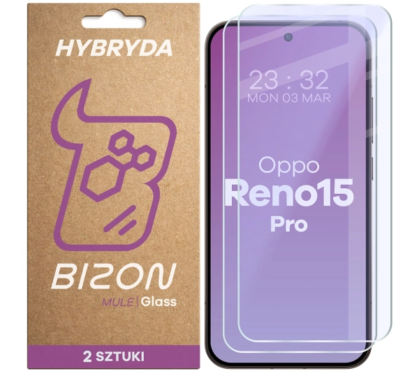 Bizon elastyczne Glass Mule Duo do Oppo Reno 15 Pro 2 sztuki