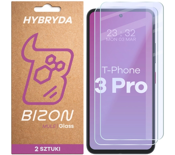 Bizon elastyczne Glass Mule Duo do T Phone 3 Pro 2 sztuki