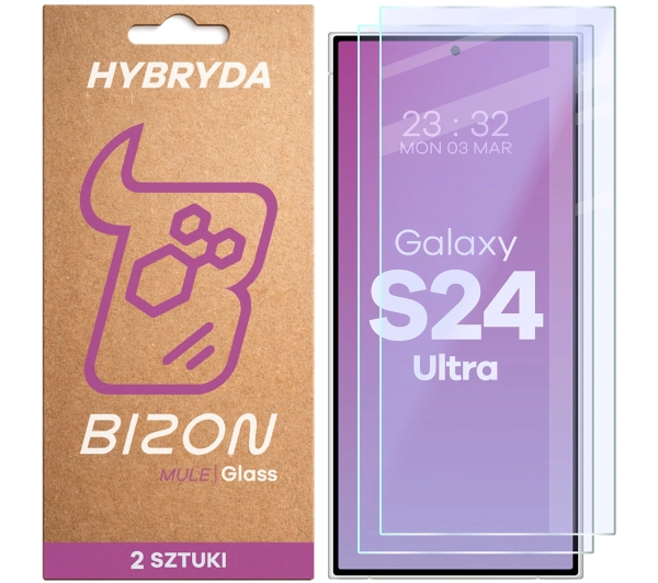Bizon elastyczne Glass Mule Duo do Galaxy S24 Ultra 2 sztuki