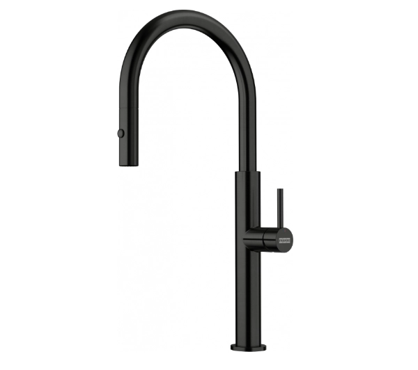 Baterie kuchenne - Franke Pescara J pull-out spray Czarny Stal szlachetna