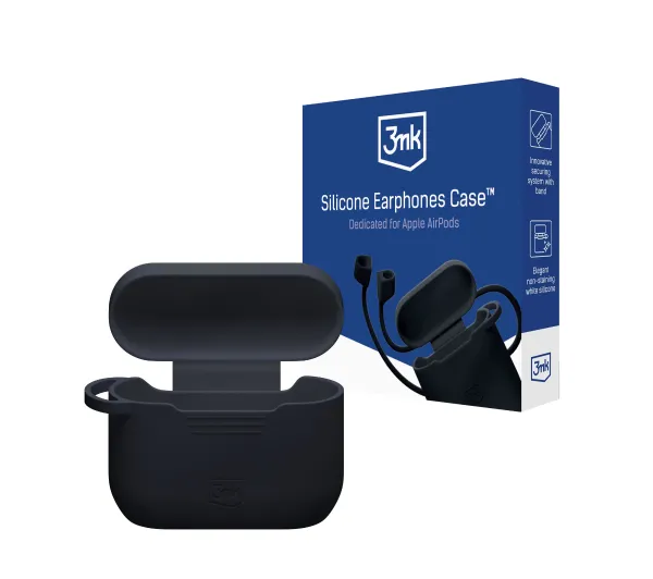 3mk Silicone Earphones Case do Apple AirPods Pro 3 Czarny
