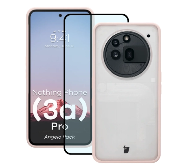 Bizon Angelo Pack do Nothing Phone (3a) Pro Różowy
