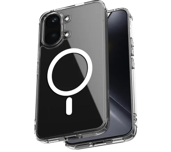 Crong Hybrid Clear Magnetic MagSafe do POCO X8 Pro Max 5G Przezroczysty