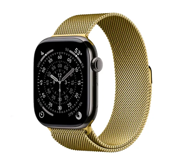 Crong Milano Steel do Apple Watch 44/45/46/49mm Złoty