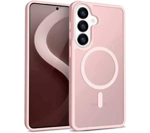 CRONG Etui Hybrid Matte Magnetic - MagSafe Samsung Galaxy S26 Różowe