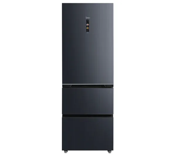 Lodówki - Midea MDRB542BIE70 Pełny No Frost 191cm Komora świeżości Ciemny szklany