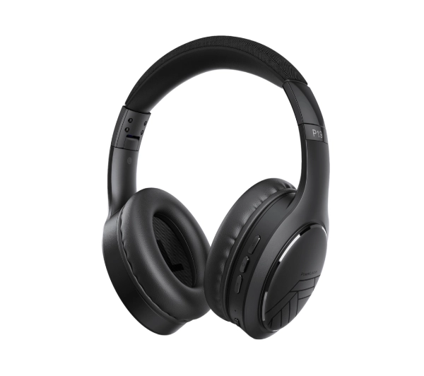 PowerLocus P19 Black Nauszne Bluetooth 5.3 Czarny