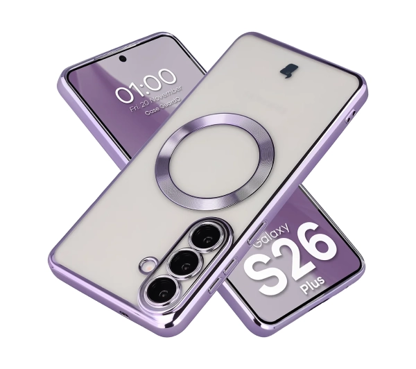 Bizon Case GuardO do Galaxy S26 Plus Liliowy