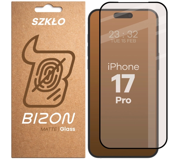 Bizon matowe Glass Matte do iPhone 17 Pro