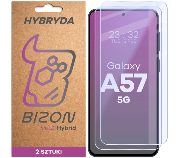 Bizon elastyczne Hybrid Mule Duo do Galaxy A57 5G 2 sztuki