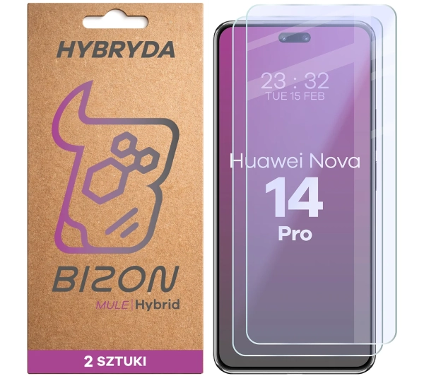 Bizon elastyczne Hybrid Mule Duo do Huawei nova 14 Pro 2 sztuki