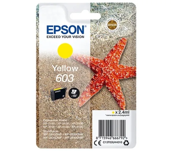 Epson 603 Żółty 2.4 ml C13T03U44010