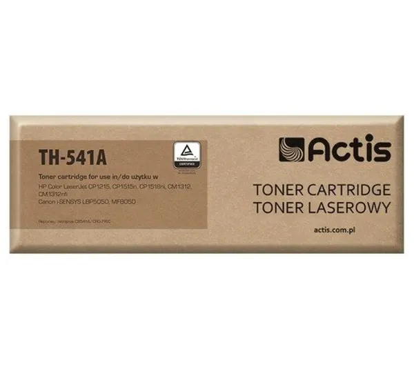 Actis TH-541A Toner do drukarek HP, Canon, Zamiennik HP 125A CB541A, Canon CRG-716C;  Standard;  1500 stron;  błękitny.