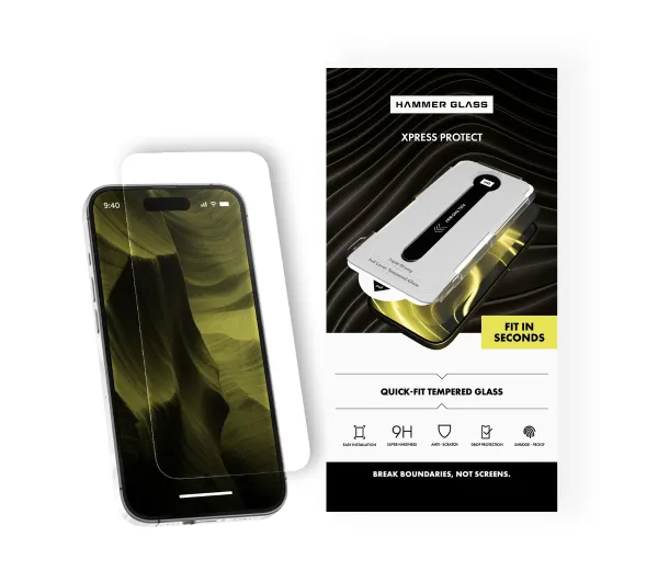 Hammer Glass Xpress Protect do iPhone 16 Pro/17
