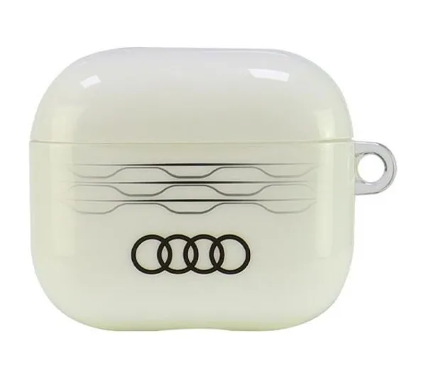 AUDI IML Geometric Pattern do Apple AirPods 3 Biały