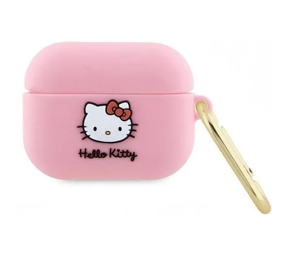 Hello Kitty Silicone 3D Kitty Head dla Apple AirPods Pro Różowy