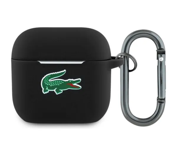 Lacoste Silicone Croc Logo do Apple AirPods 4 Czarny
