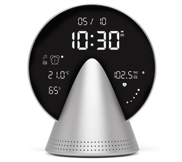 Lexon Conic Clock Aluminium LR156GA3