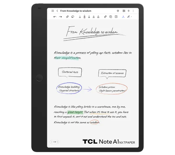 TCL Note A1 NXTPAPER 11,5" 256GB WiFi Bluetooth Czarny