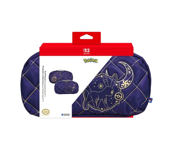 Hori Puff Pouch Pokemon Umbreon and Espeon do Nintendo Switch 2
