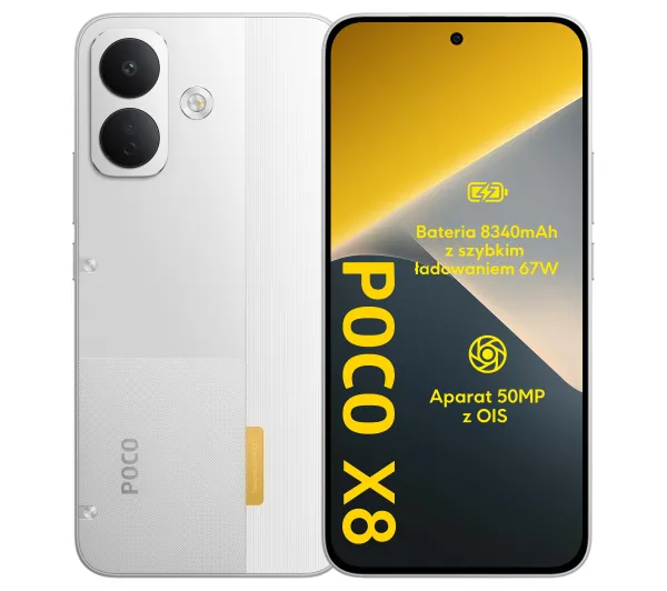 Smartfon Xiaomi Poco X8 5G 8/256GB 6.83" 120Hz Biały