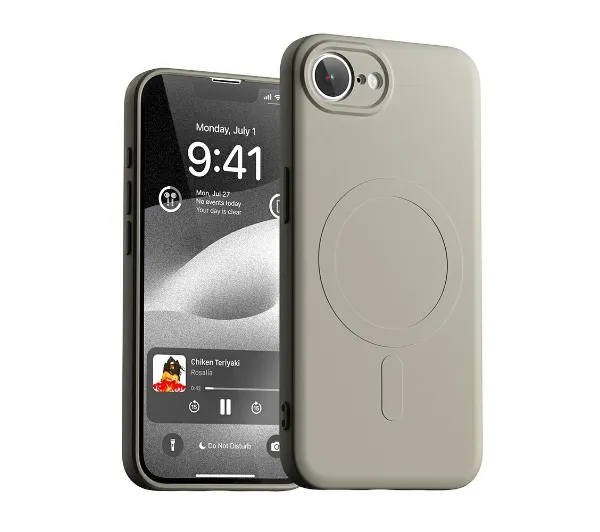 Mercury Semi-Silicone MagSafe do iPhone 16e / 17e Kamienny