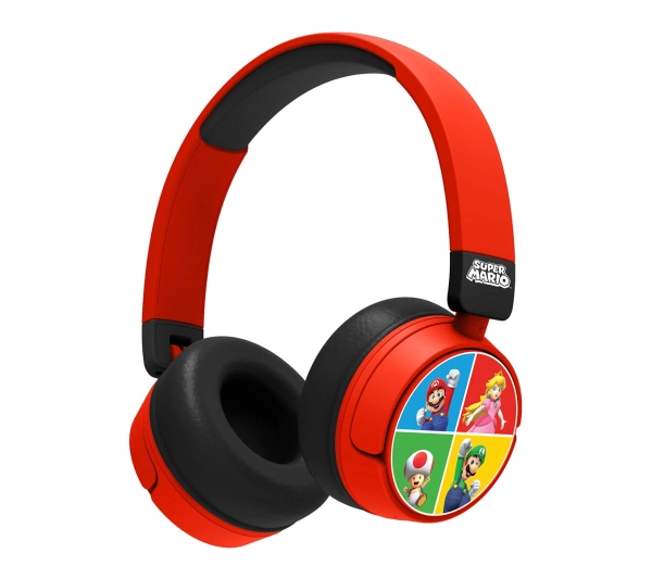 OTL Technologies Super Mario and Friends Wireless Dla Dzieci Nauszne Czerwony