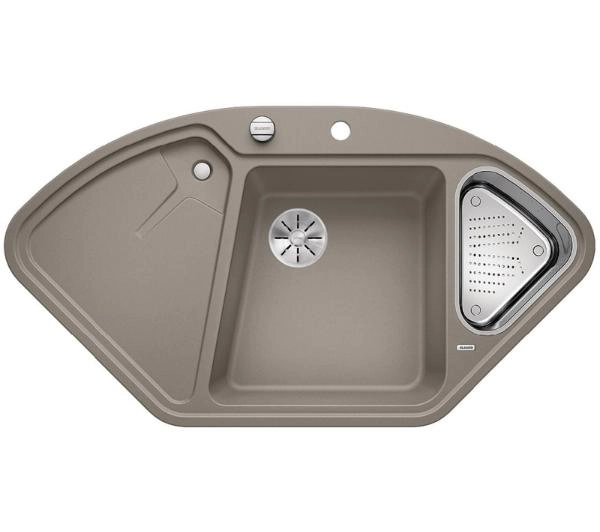 Zlewozmywaki kuchenne - Blanco DELTA II 523666 Granitowy Tartufo