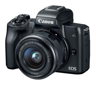 bezlusterkowiec Canon EOS M50 + 15-45mm + torba SB130 + karta 16GB (czarny)